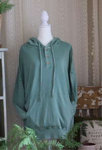 Seafoam Green Floral Peace Sweatshirt