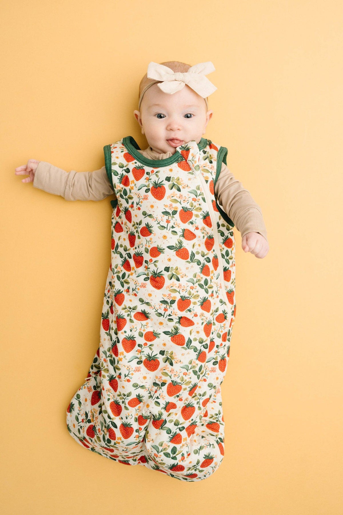 Vintage Strawberry Bamboo Sleep Bag