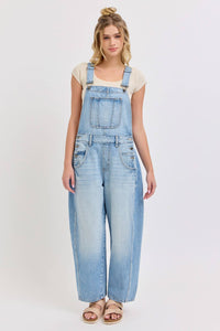 Mid Waisted Barrel Overall
