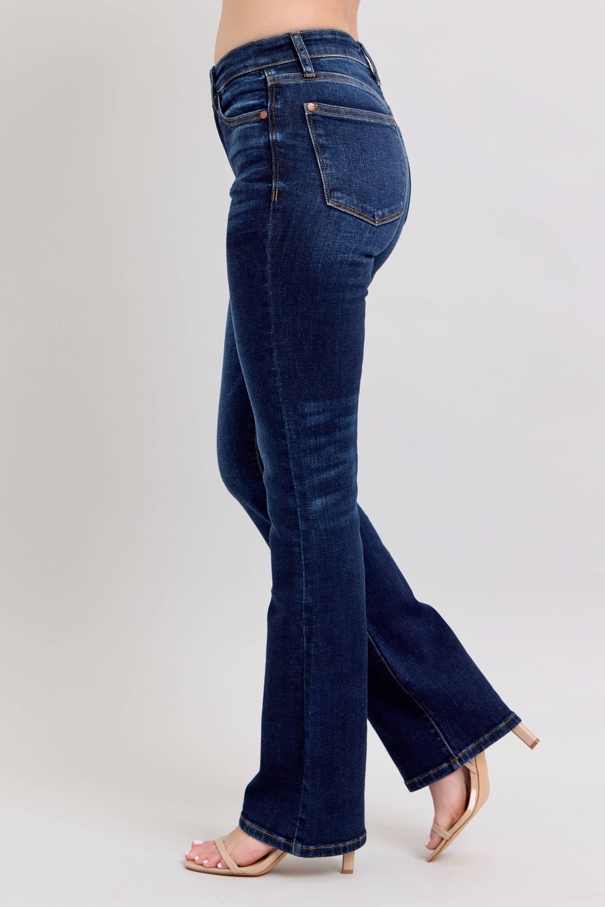High Waisted Dark Wash Bootcut