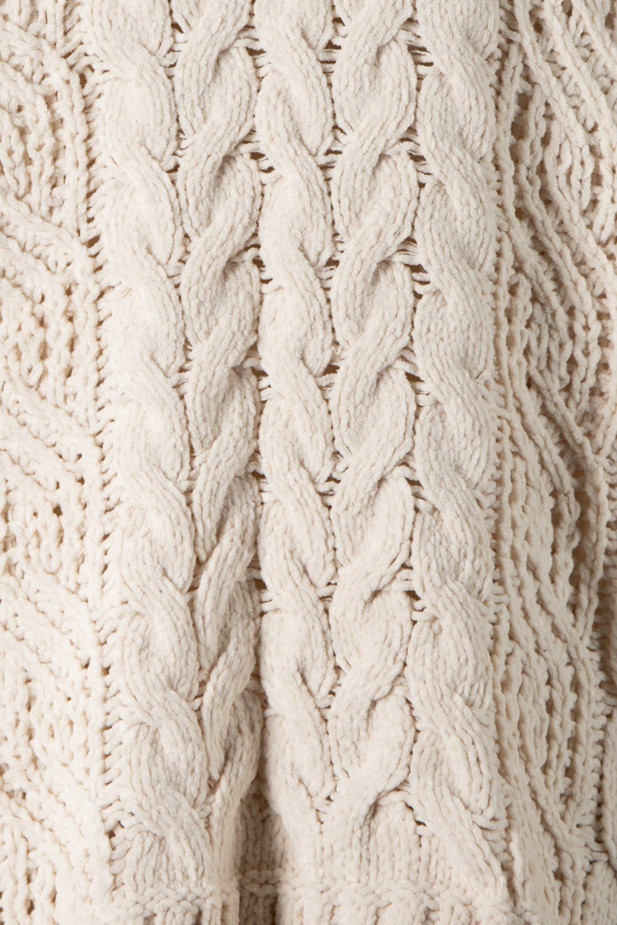 Braid Crochet Knit Sweater