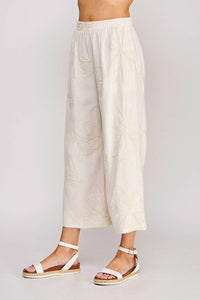 Floral Embroidered Soft Pant