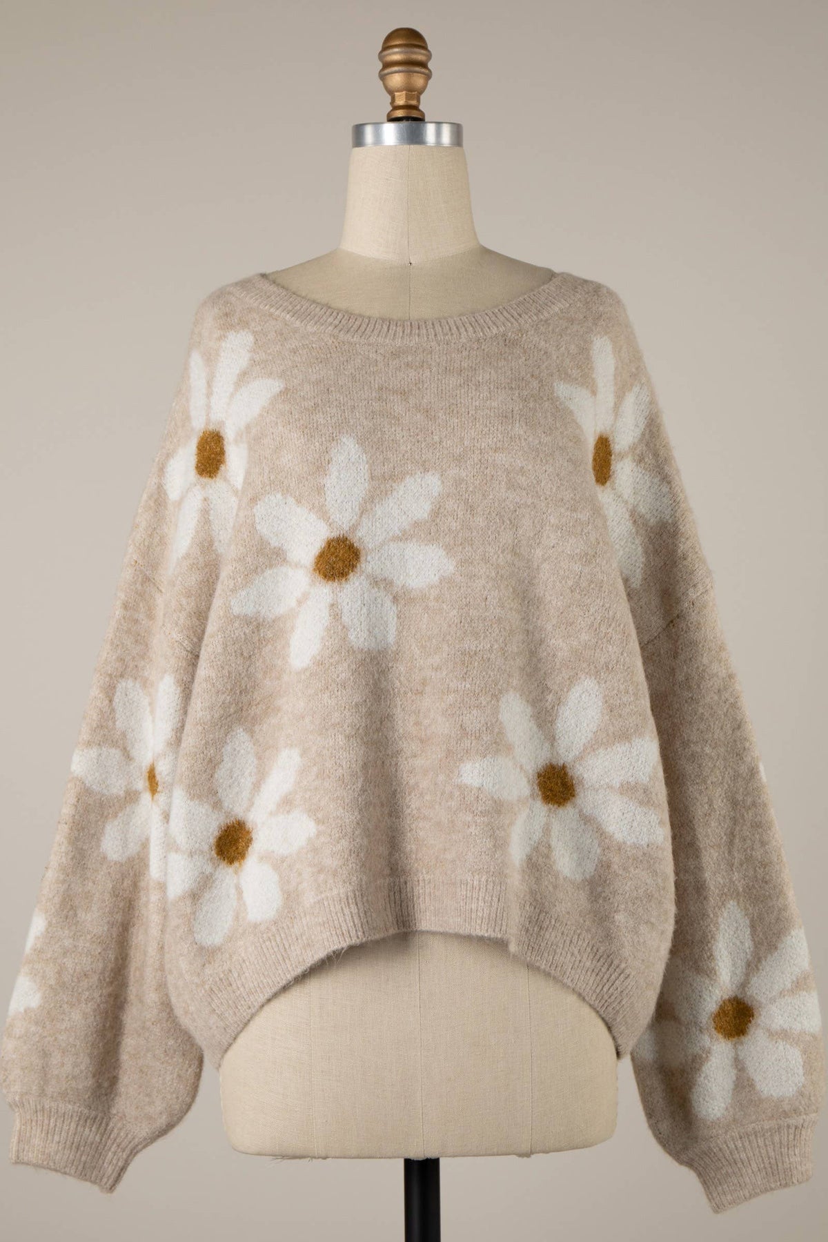 Daisy Flower Frint Sweater