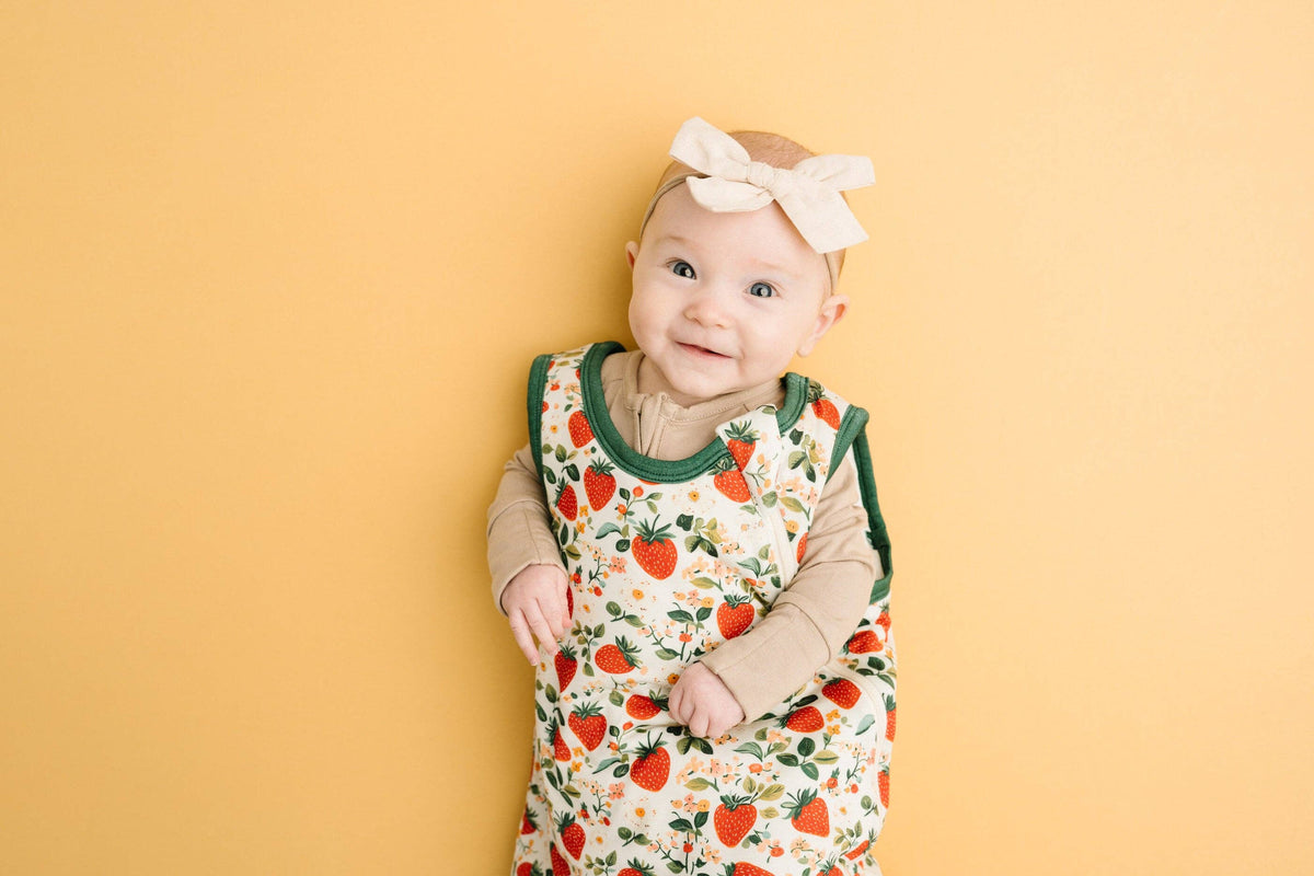 Vintage Strawberry Bamboo Sleep Bag
