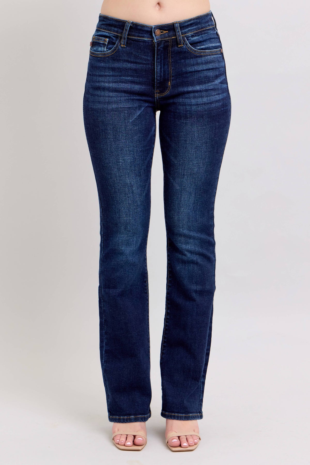 High Waisted Dark Wash Bootcut