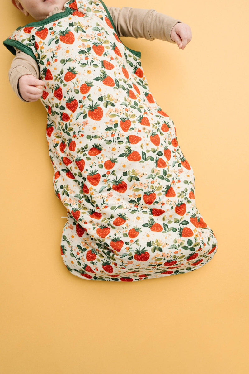 Vintage Strawberry Bamboo Sleep Bag