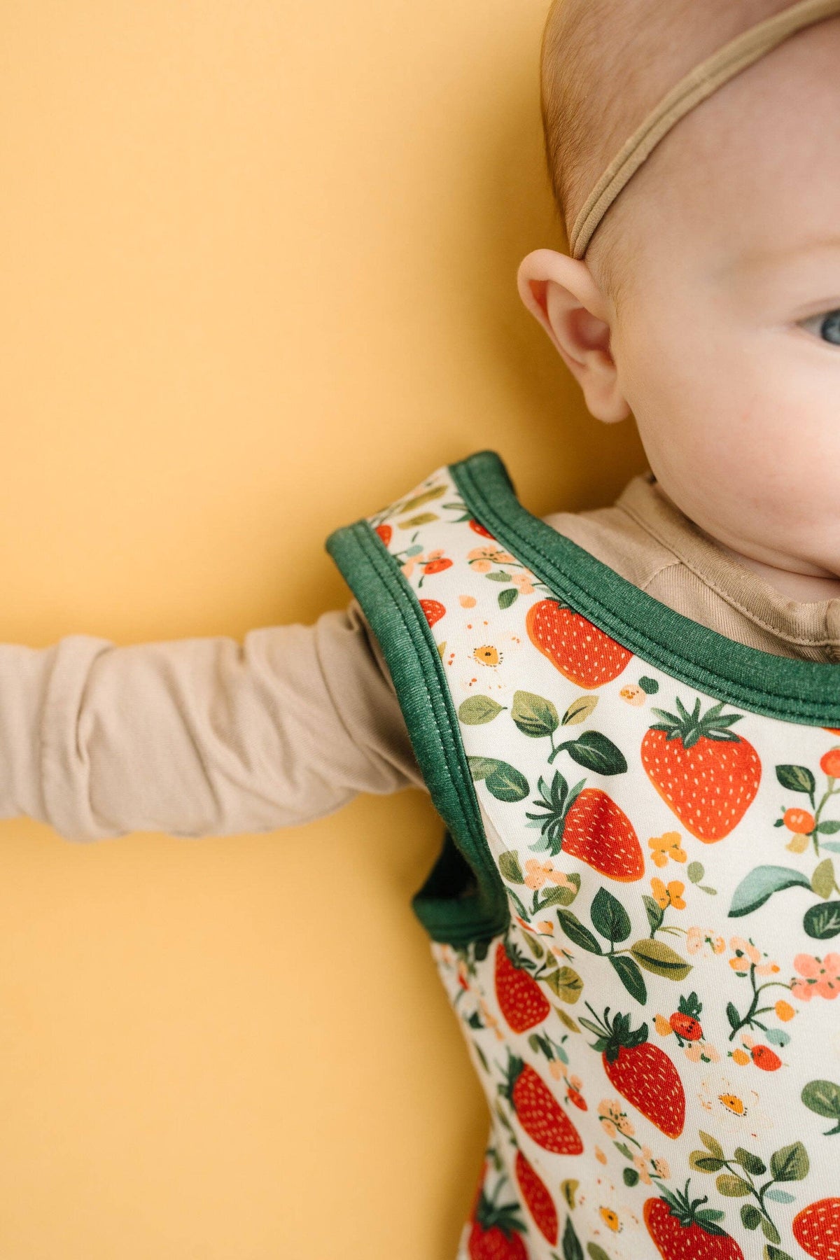 Vintage Strawberry Bamboo Sleep Bag