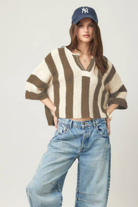 Vertical Stripe Sweater