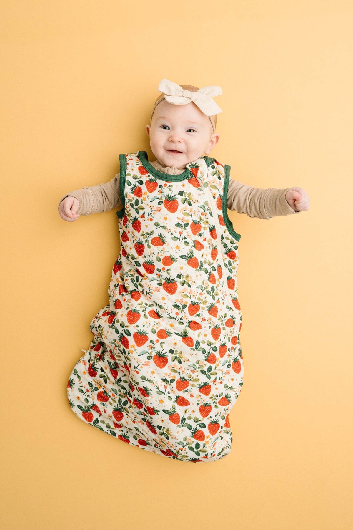 Vintage Strawberry Bamboo Sleep Bag