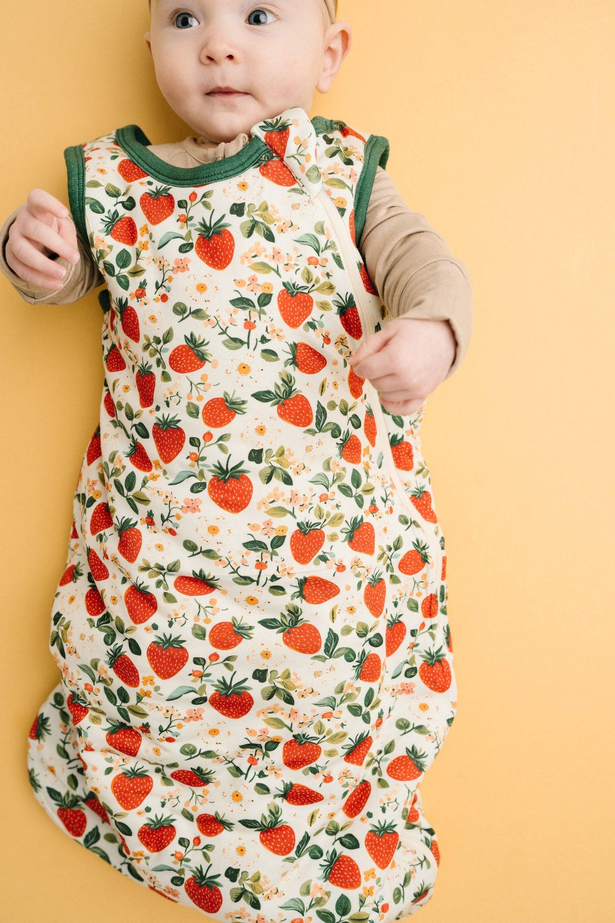 Vintage Strawberry Bamboo Sleep Bag