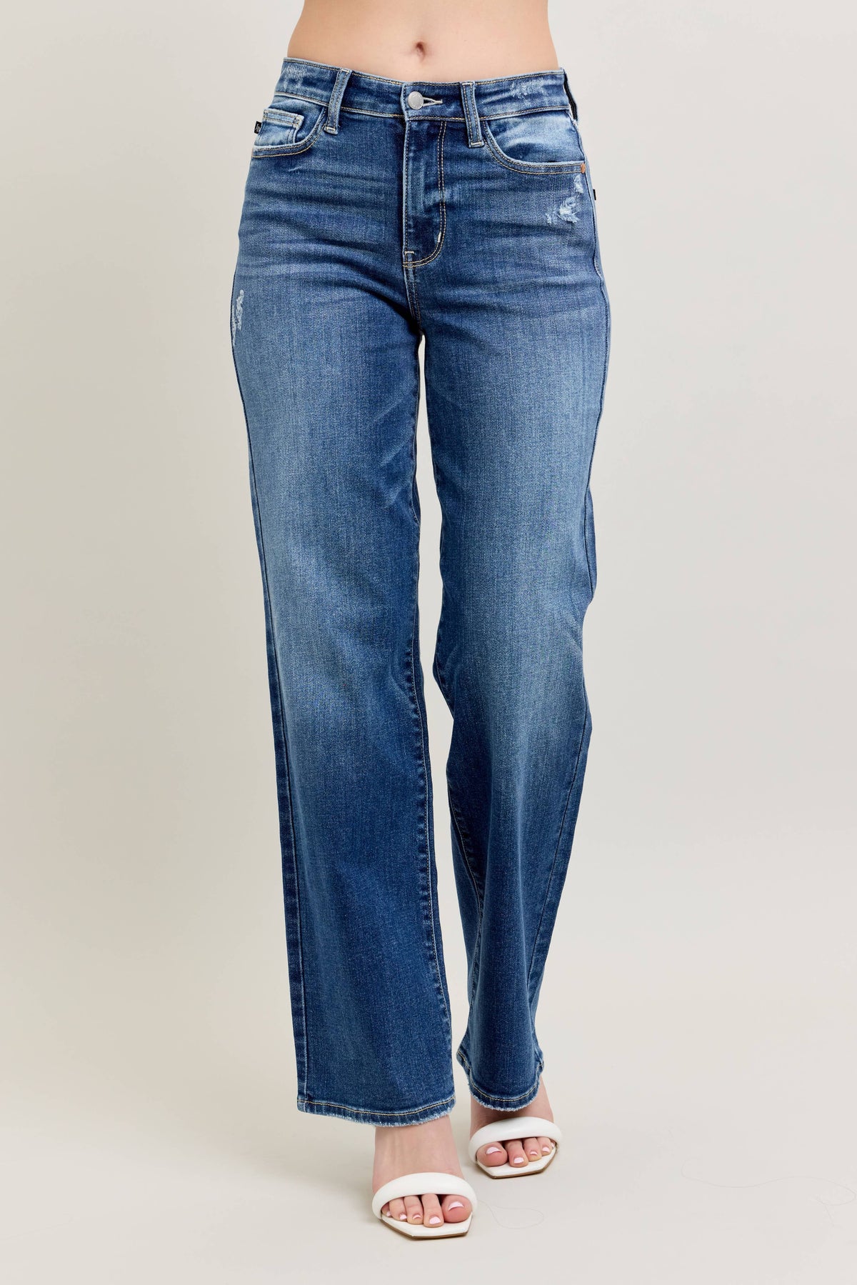 High Waisted 90's Straight Leg
