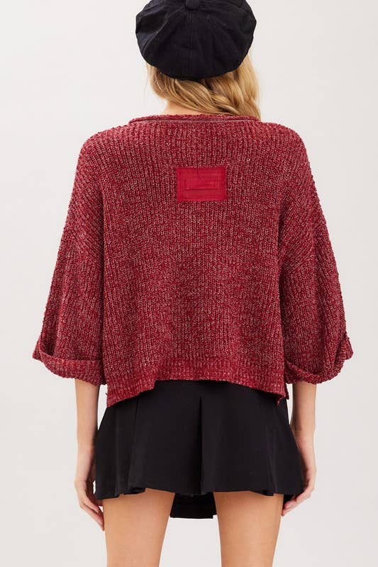 Fall Lightweight Cropped Sweater