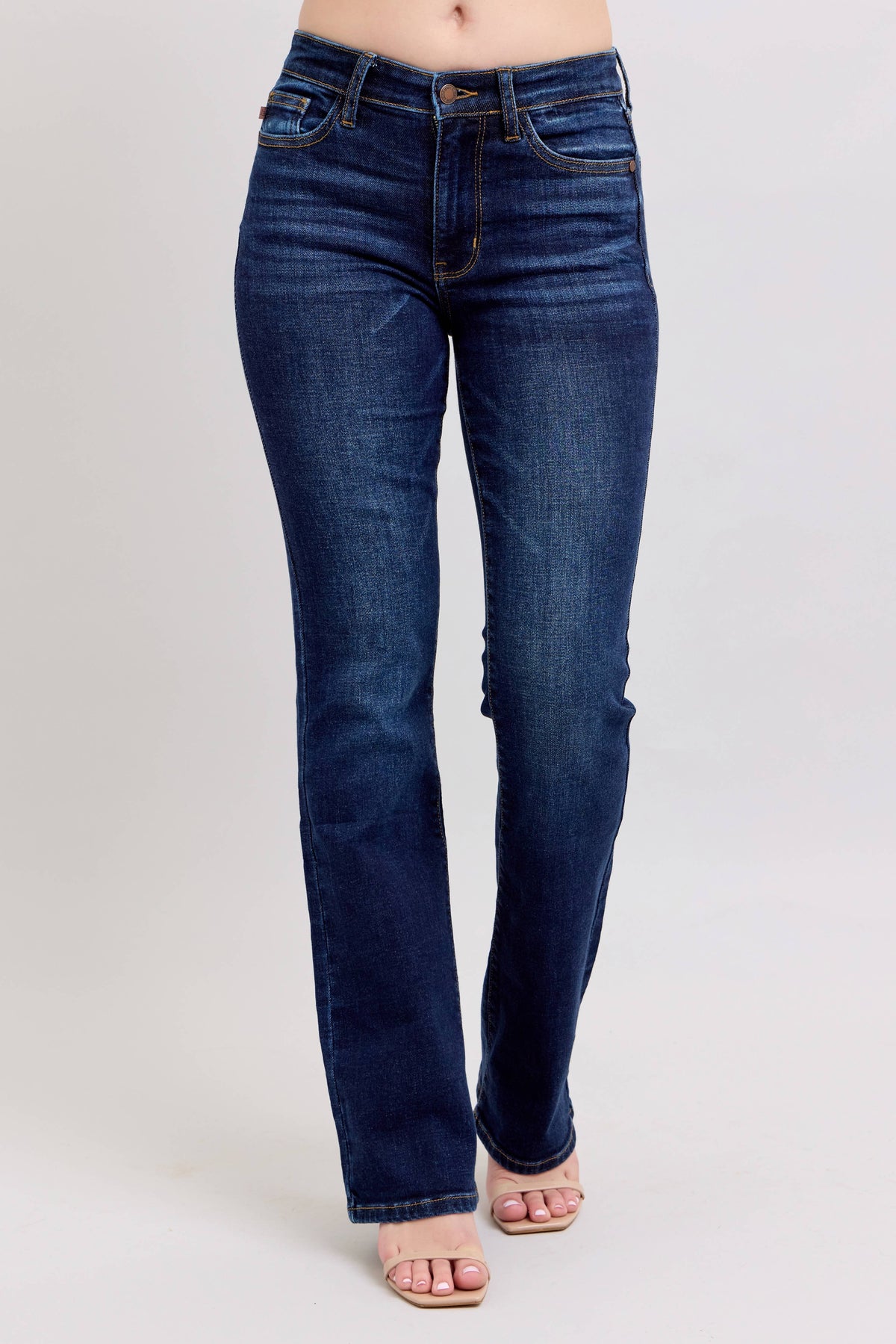 High Waisted Dark Wash Bootcut