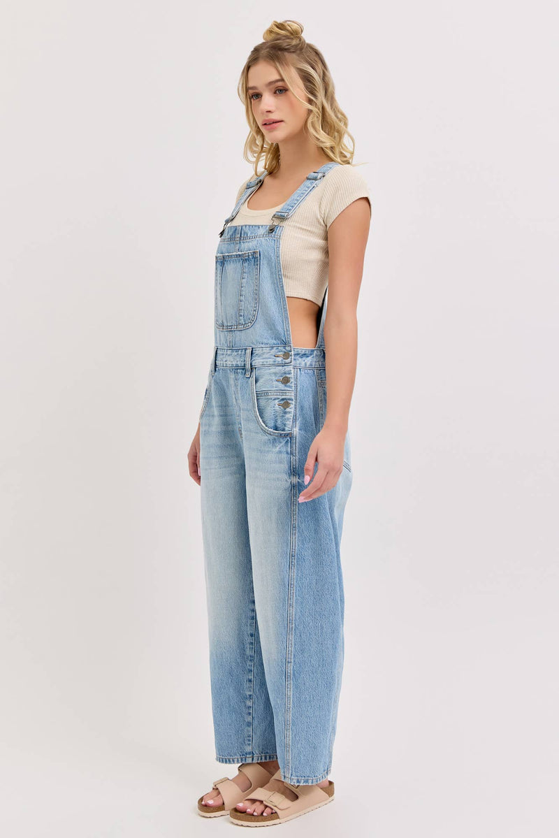 Mid Waisted Barrel Overall